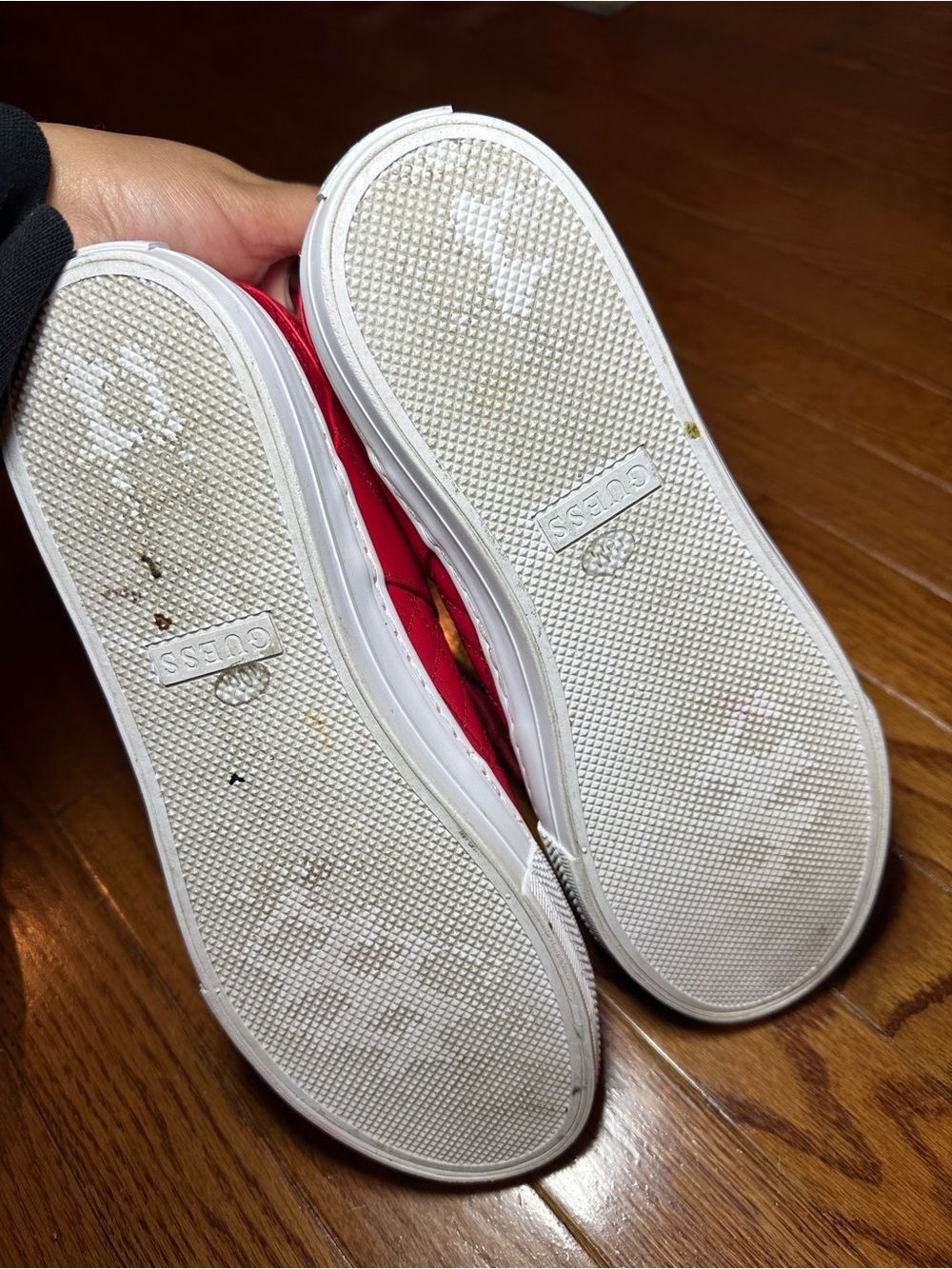GUESS Women's Loven Red Sneaker Size 10M - Picture 4 of 5